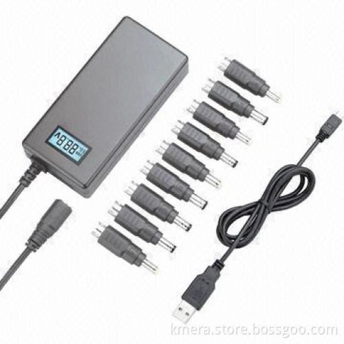 Mini Universal Netbook AC Adaptor with LCD Display, Charge for Mini Netbooks, Mobile Phone, Cameras